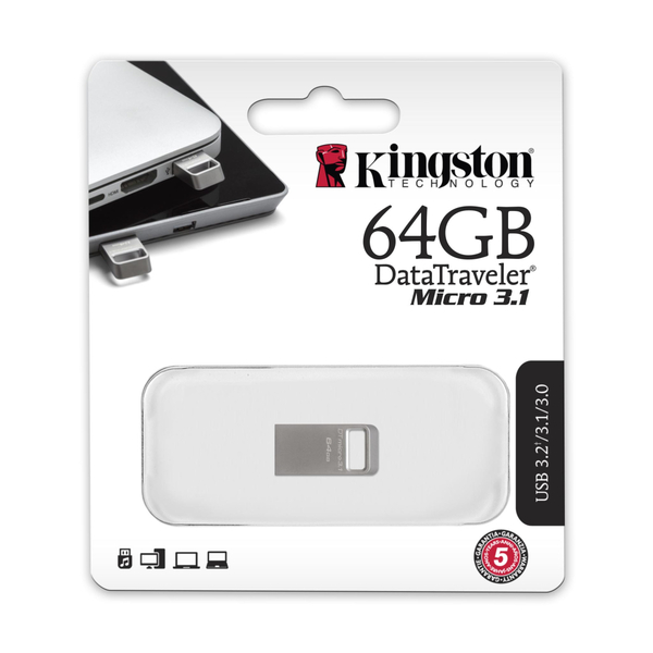 USB-Флешка USB 3.2 64GB Kingston DataTraveler Micro (DTMC3G2/64GB)