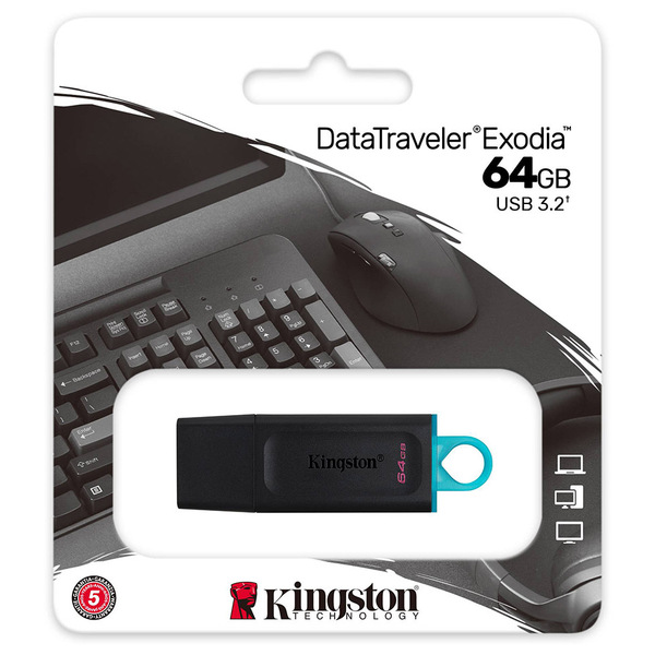USB-Флешка Kingston DataTraveler Exodia DTX/64GB#