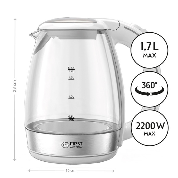Електрочайник First FA-5404-2-WI