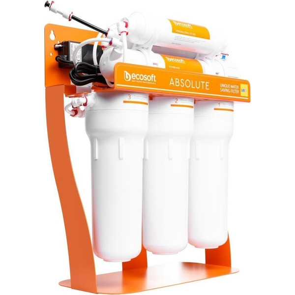 Фільтр зворотного осмосу Ecosoft Absolute з мінералізатором та помпою на станині (MO675MPSECO)