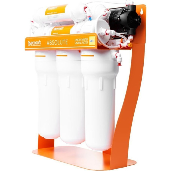 Фільтр зворотного осмосу Ecosoft Absolute з мінералізатором та помпою на станині (MO675MPSECO)