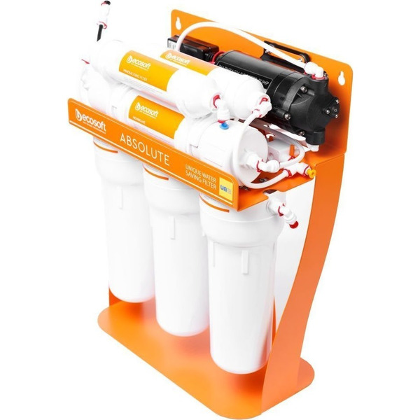 Фільтр зворотного осмосу Ecosoft Absolute з мінералізатором та помпою на станині (MO675MPSECO)