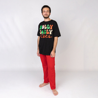 Піжама чоловіча з новорічним принтом Holly Jolly