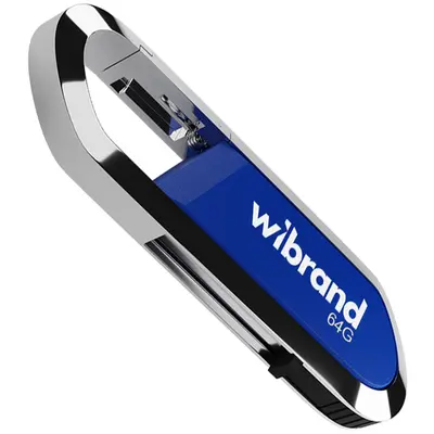 USB-Флешка Wibrand Aligator, USB 2.0, 64Gb, Blue