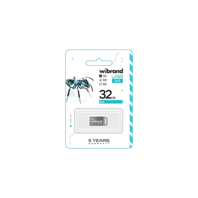 Флешка Wibrand Ant, USB 3.2 Gen 1, 32GB, Silver