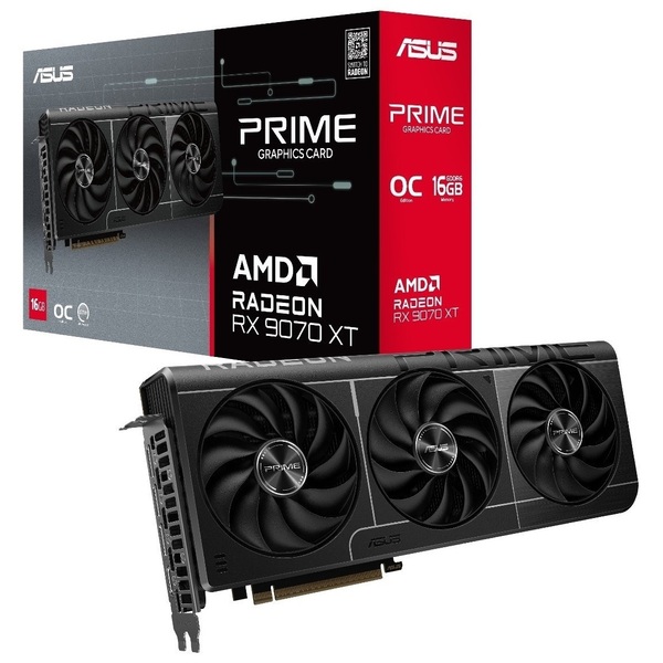 Видеокарта AMD Radeon RX 9070 XT PRIME-RX9070XT-O16G