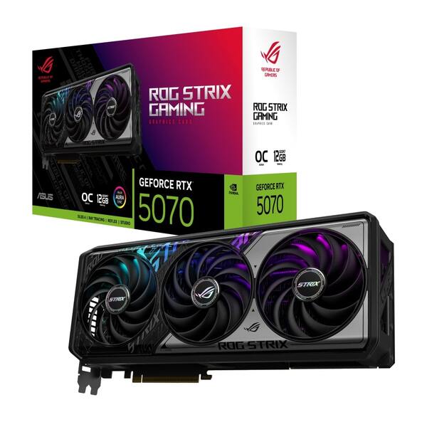 Видеокарта Asus GeForce RTX 5070 ROG-STRIX-RTX5070-O12G-GAMING