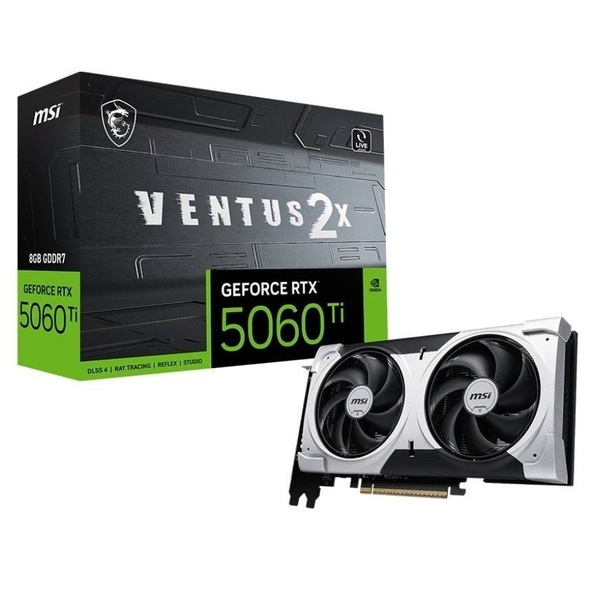 Відеокарта MSI GeForce RTX 5060 Ti 8G VENTUS 2X PLUS