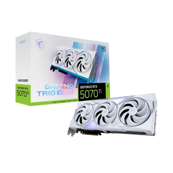 Відеокарта MSI GeForce RTX 5070 Ti 16G GAMING TRIO OC WHITE
