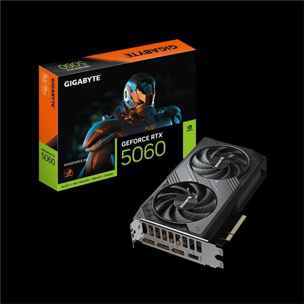 Відеокарта Gigabyte RTX 5060 8GB GDDR7 Windforce (GV-N5060WF2-8GD)