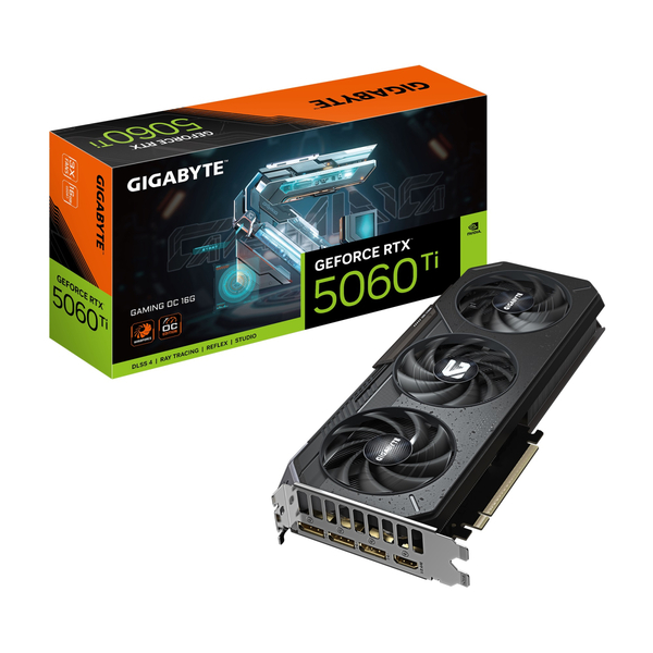 Відеокарта Gigabyte GeForce RTX 5060 Ti 16GB GDDR7 Gaming OC (GV-N506TGAMING OC-16GD)