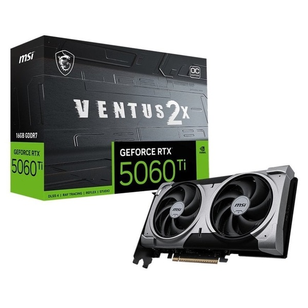 Відеокарта MSI GeForce RTX 5060 Ti 16G VENTUS 2X OC PLUS
