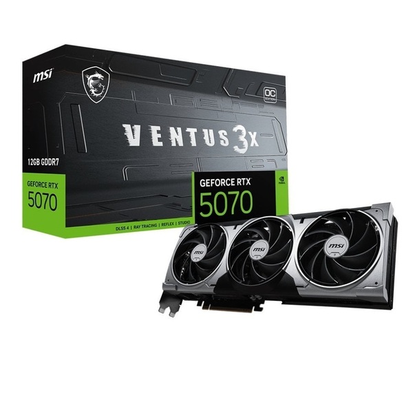 Відеокарта MSI GeForce RTX 5070 12G VENTUS 3X OC