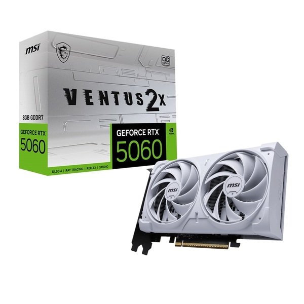 Відеокарта MSI GeForce RTX 5060 8G VENTUS 2X OC WHITE