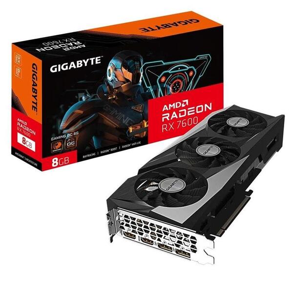 Видеокарта GIGABYTE Radeon RX 7600 8GB GDDR6 GAMING OC