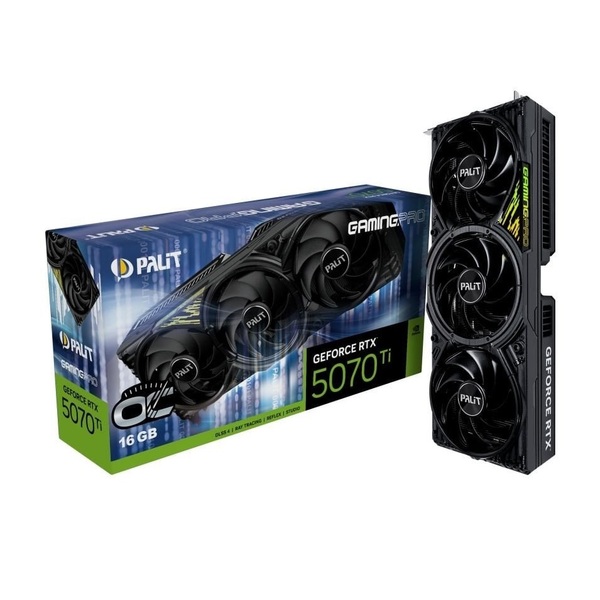 Название видеокарты: Palit GeForce RTX 5070 Ti 16GB GDDR7 GamingPro OC V1 (NE7507TS19T2-GB2031Y)