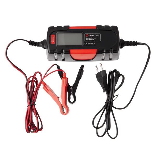 Зарядное устройство 6/12 В, 1/4.5 А, 230 В, зимний режим зарядки, дисплей, емкость аккумуляторной батареи