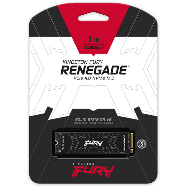 Накопитель SSD 1TB Kingston Fury Renegade with Heatsink M.2 2280 PCIe 4.0 x4 NVMe 3D TLC (SFYRSK/1000G)