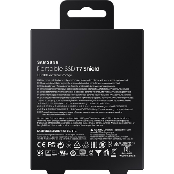 SSD-Накопичувач Samsung T7 Shield Black MU-PE2T0S/EU