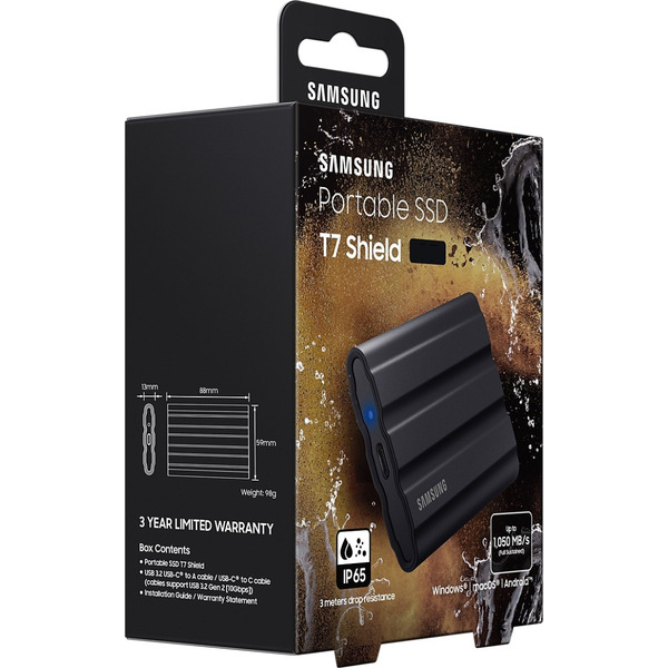 SSD-Накопичувач Samsung T7 Shield Black MU-PE2T0S/EU