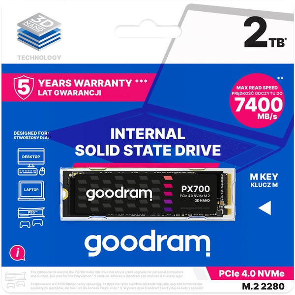 SSD-Накопичувач Goodram SSDPR-PX700-02T-80