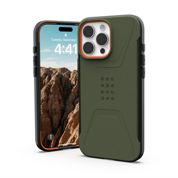 Чохол UAG для Apple iPhone 16 Pro Max Civilian Magsafe, Olive Drab (114445117272)