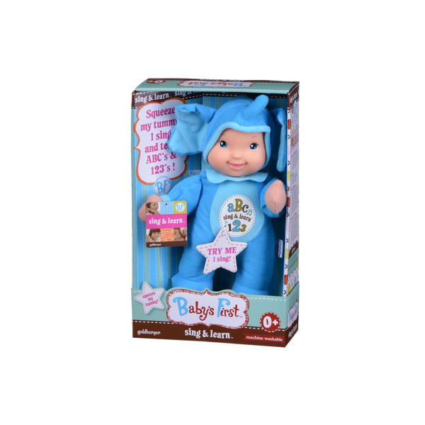 Мягкая кукла Baby'S First Sing and Learn голубой (21180-1)