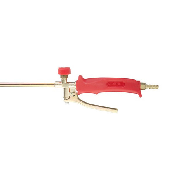 Пальник газовий з регулятором та клапаном 715мм, сопло 125мм, Ø60мм. INTERTOOL GB-0046