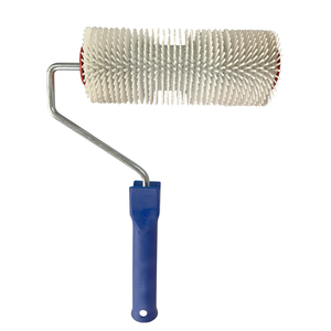 Валик голчастий аераційний для наливної підлоги 80×200мм з ручкою біла голка SIGMA (8313221)