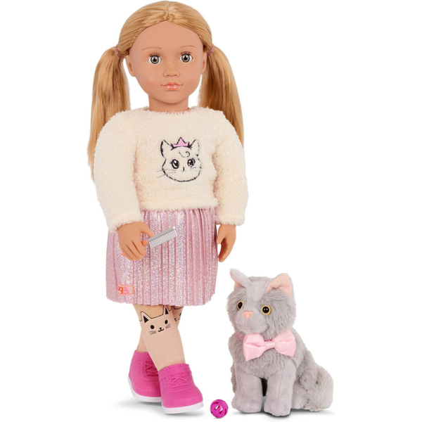Лялька Our Generation Шила з кошеням Семмі та аксесуарами 46см (BD31579Z)