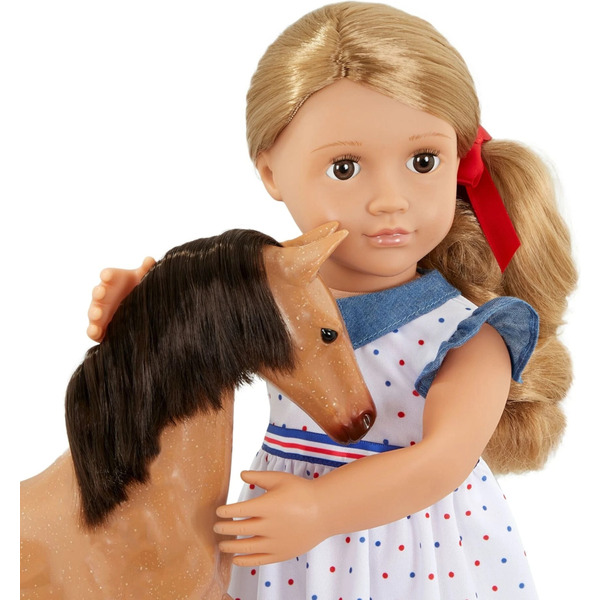 Лялька Our Generation Шеллі з лошам Аппалуза та аксесуарами 46см (BD31447Z)