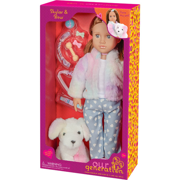 Лялька Our Generation Скайлар з цуценям Боу та аксесуарами 46см (BD31538Z)