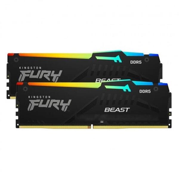 Оперативна пам'ять Kingston Fury Beast RGB KF560C30BBAK2-32