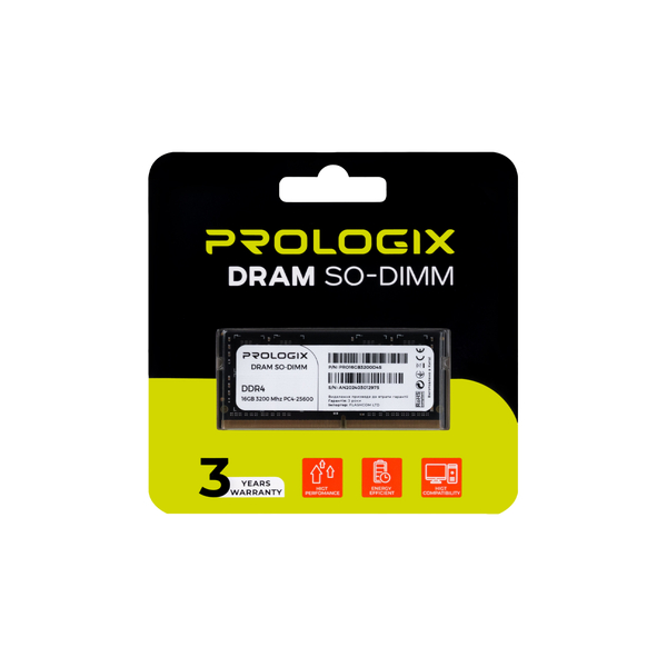 Оперативна пам'ять Prologix PRO16GB3200D4S