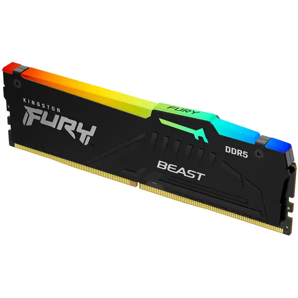 Модуль памяти DDR5 16GB/5200 Kingston Fury Beast RGB Black (KF552C36BBEA-16)