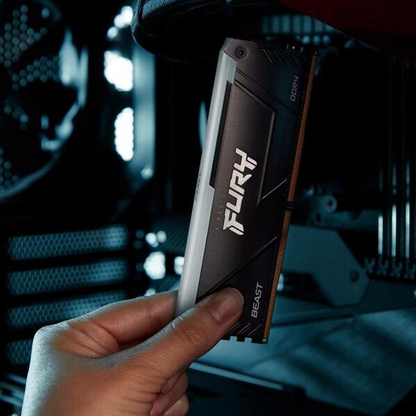 Оперативна пам'ять Kingston Fury Beast RGB KF436C17BB2AK2/16