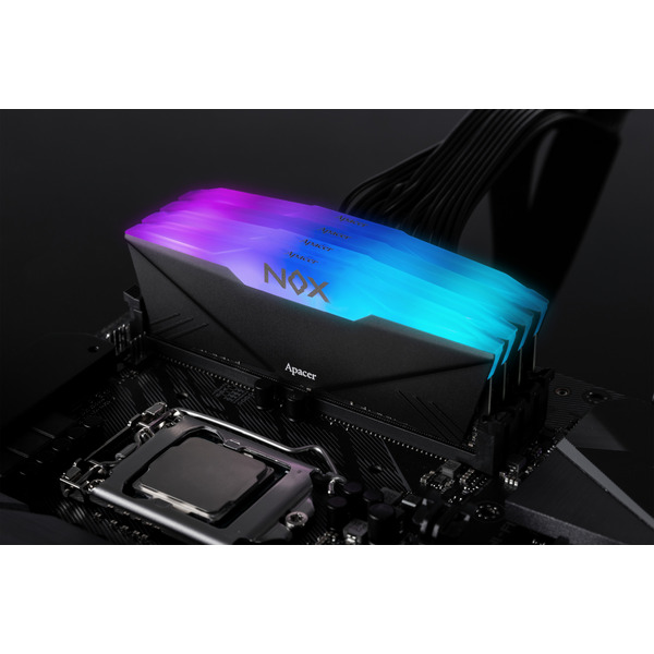 Модуль памяти DDR4 2x16GB/3200 Apacer NOX RGB Black (AH4U32G32C28YNBAA-2)