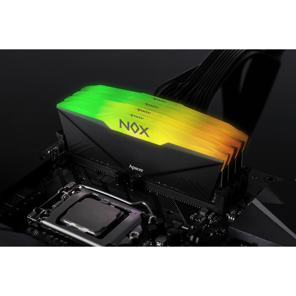 Модуль памяти DDR4 2x16GB/3200 Apacer NOX RGB Black (AH4U32G32C28YNBAA-2)