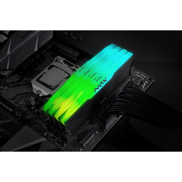 Модуль памяти DDR4 2x16GB/3200 Apacer NOX RGB Black (AH4U32G32C28YNBAA-2)