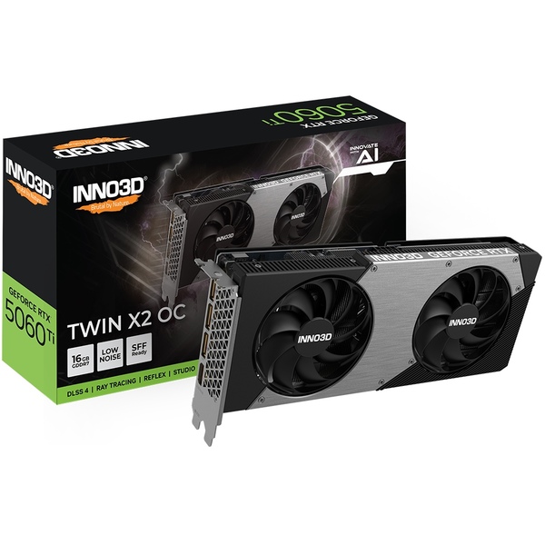 Відеокарта Inno3D GeForce RTX5060 Ti N506T2-16D7X-191073N