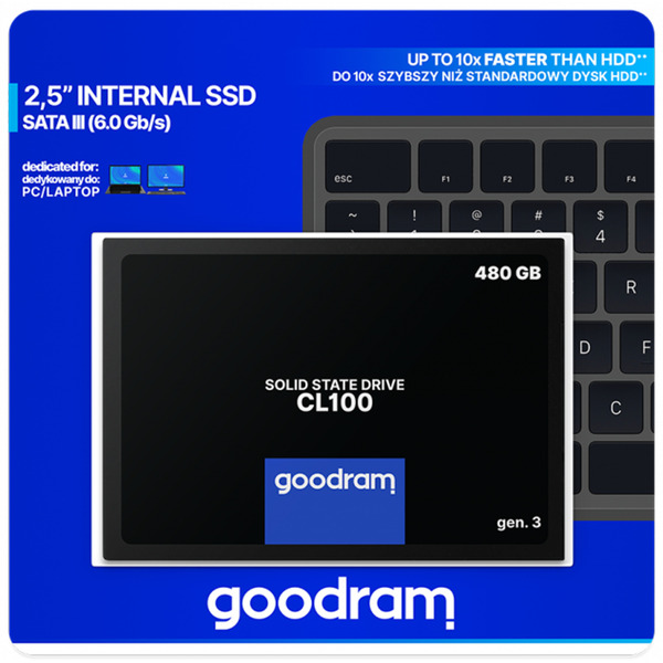 SSD-Накопичувач GoodRAM SSDPR-CL100-480-G3#