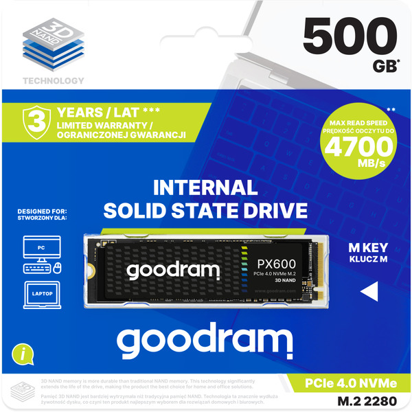 SSD-Накопичувач GoodRAM SSDPR-PX600-500-80#