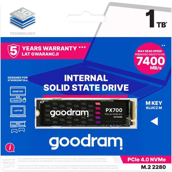 SSD-Накопичувач GoodRAM SSDPR-PX700-01T-80#
