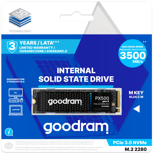 SSD-Накопичувач GoodRAM SSDPR-PX500-01T-80-G3#
