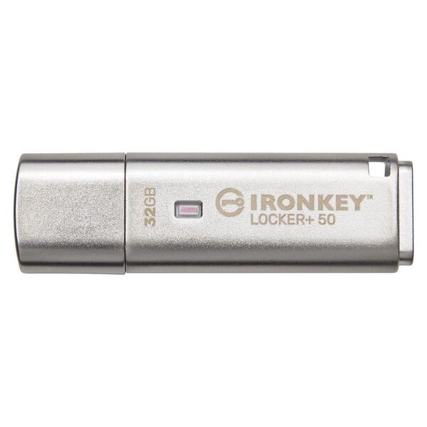USB-Флешка USB 3.2 32GB Kingston IronKey Locker+ 50 (IKLP50/32GB)
