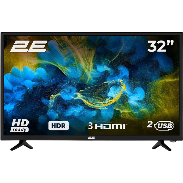 Телевизор 32" 2E LED HD 50Hz Black