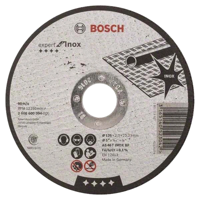 Bosch 125 x 1 мм (2608600549) Отрезной круг для нержавеющей стали