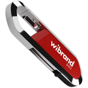 USB-Флешка Wibrand Aligator, USB 2.0, 64Gb, Dark Red
