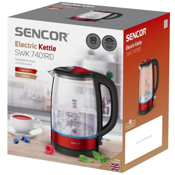 Електрочайник Sencor SWK 7401RD