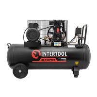 Компрессор 100 л, 1.8 кВт, 220 В, 10 атм, 250 л/мин. INTERTOOL PT-0012